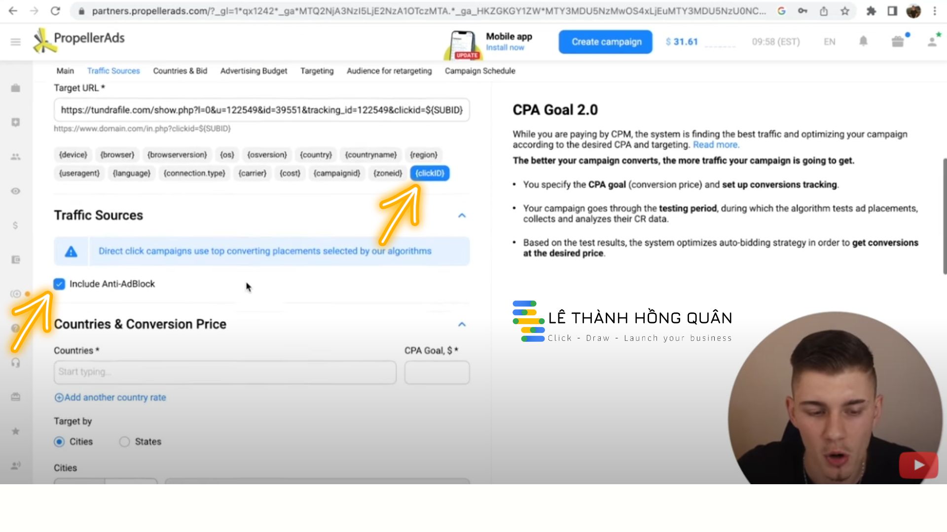 cách kiếm tiền từ CPA cùng Lê Thành Hồng Quân