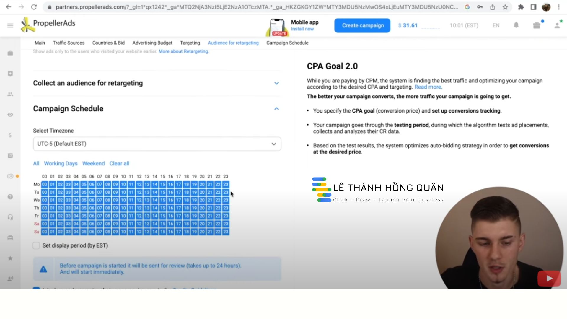 Hướng dẫn Kiếm 900 USD/ngày bằng cách sử dụng quảng cáo | Kiếm tiền online 2023, Lê Thành Hồng Quân