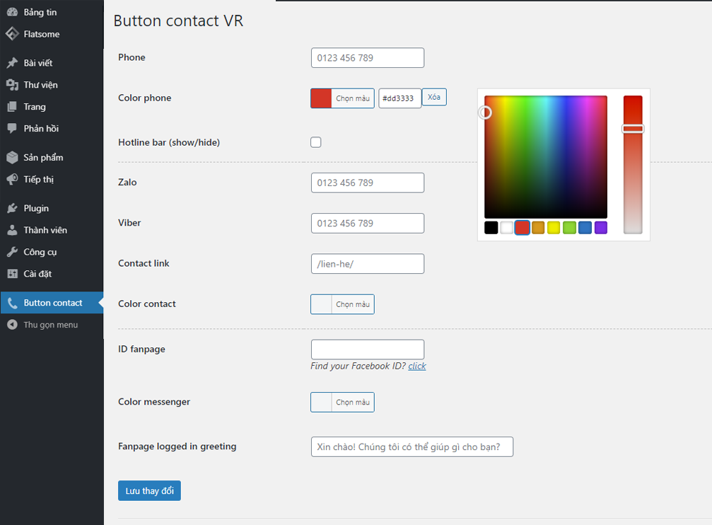 Hướng dẫn tạo nút gọi điện nhắn tin nhanh zalo viber facebook messenger nhanh chóng