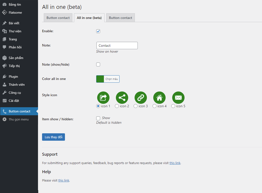 Hướng dẫn tạo nút gọi điện nhắn tin nhanh zalo viber facebook messenger trong wordpress