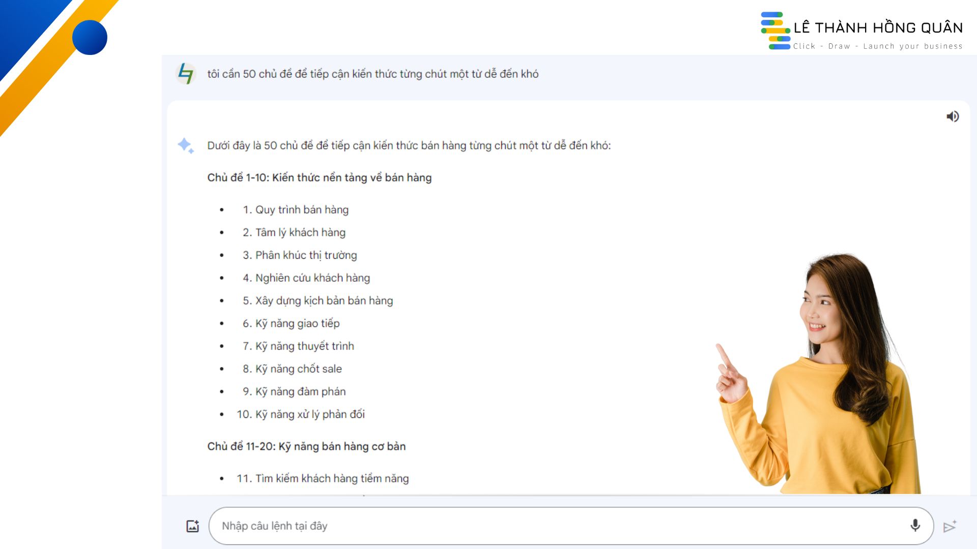 Bộ kỹ năng sử dụng trí tuệ nhân tạo